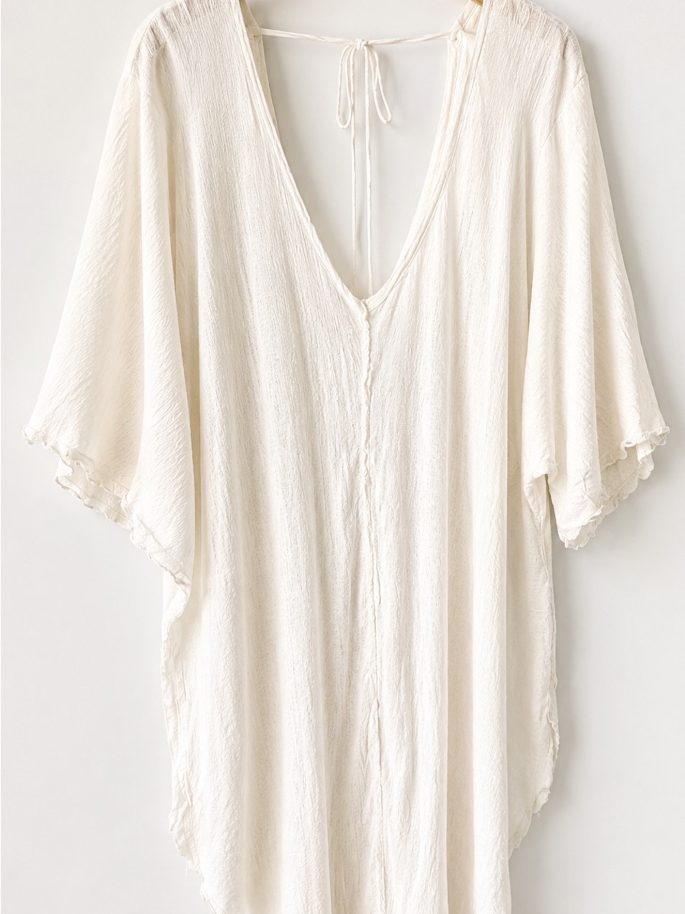 Free People Flowing V-Neck swim coverup 100% cotton